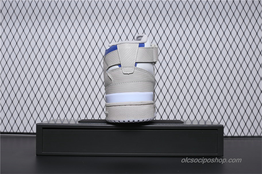 Adidas Forum Mid Szürke/Fehér/Kék Cipők (BY4376) - Kattintásra bezárul