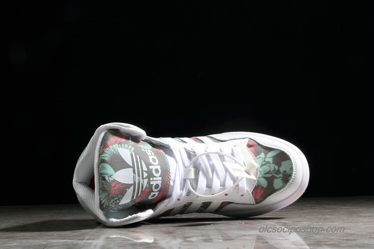 Női Adidas Extaball Fehér/Zöld/Színes nyomtatás Cipők (M19463) - Kattintásra bezárul