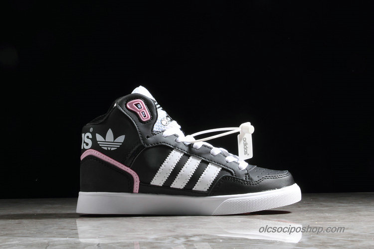 Női Adidas Extaball Fekete/Fehér/Rózsaszín Cipők (S75002) - Kattintásra bezárul