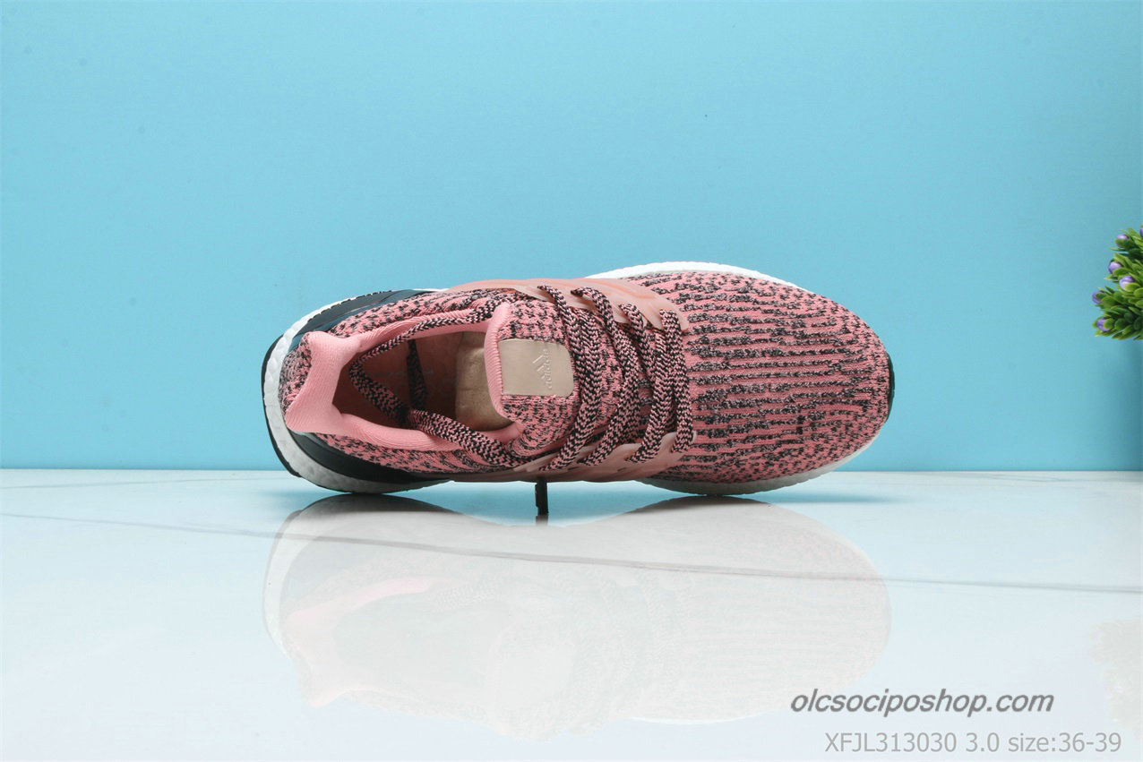 Női Adidas Ultra Boost 3.0 Rózsaszín/Fekete/Fehér Cipők - Kattintásra bezárul