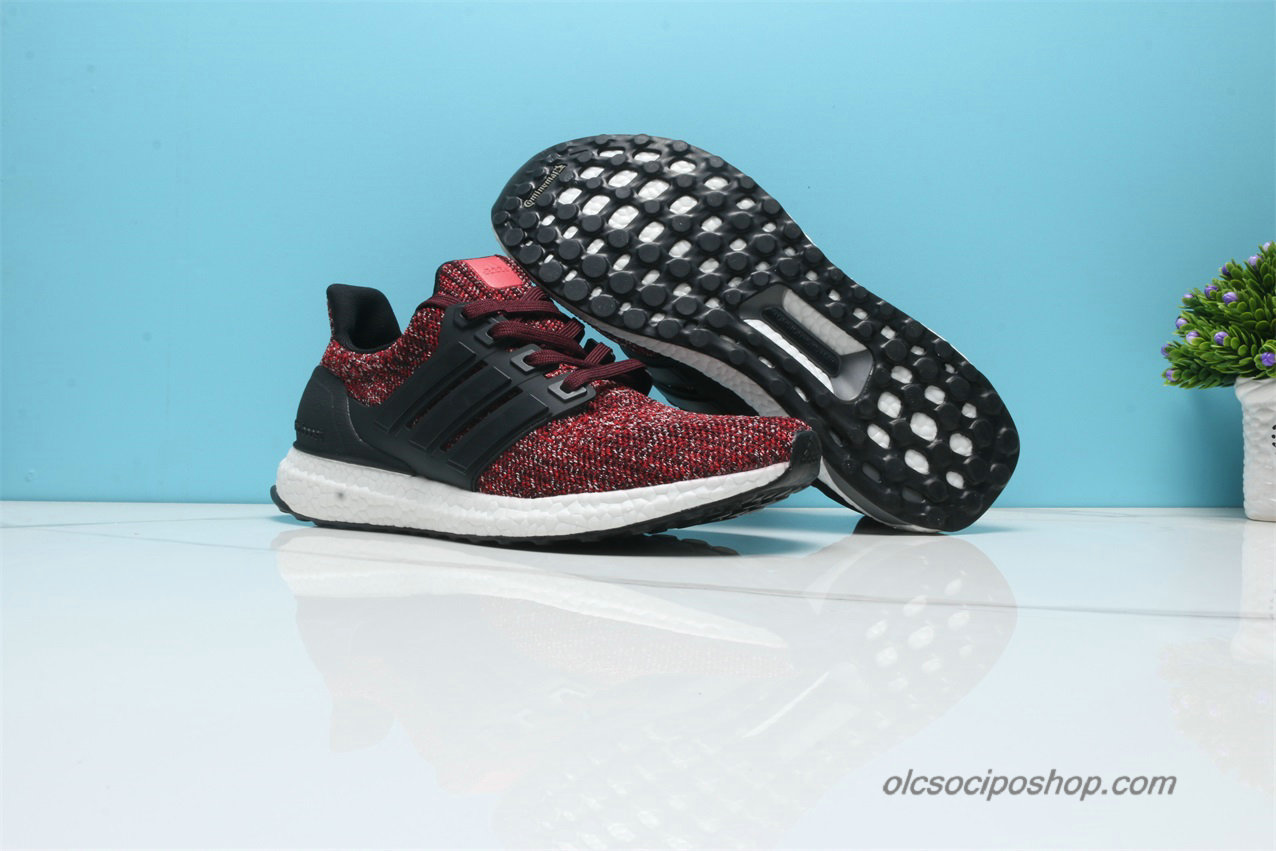 Férfi Adidas Ultra Boost 4.0 Piros /Fekete/Fehér Cipők - Kattintásra bezárul