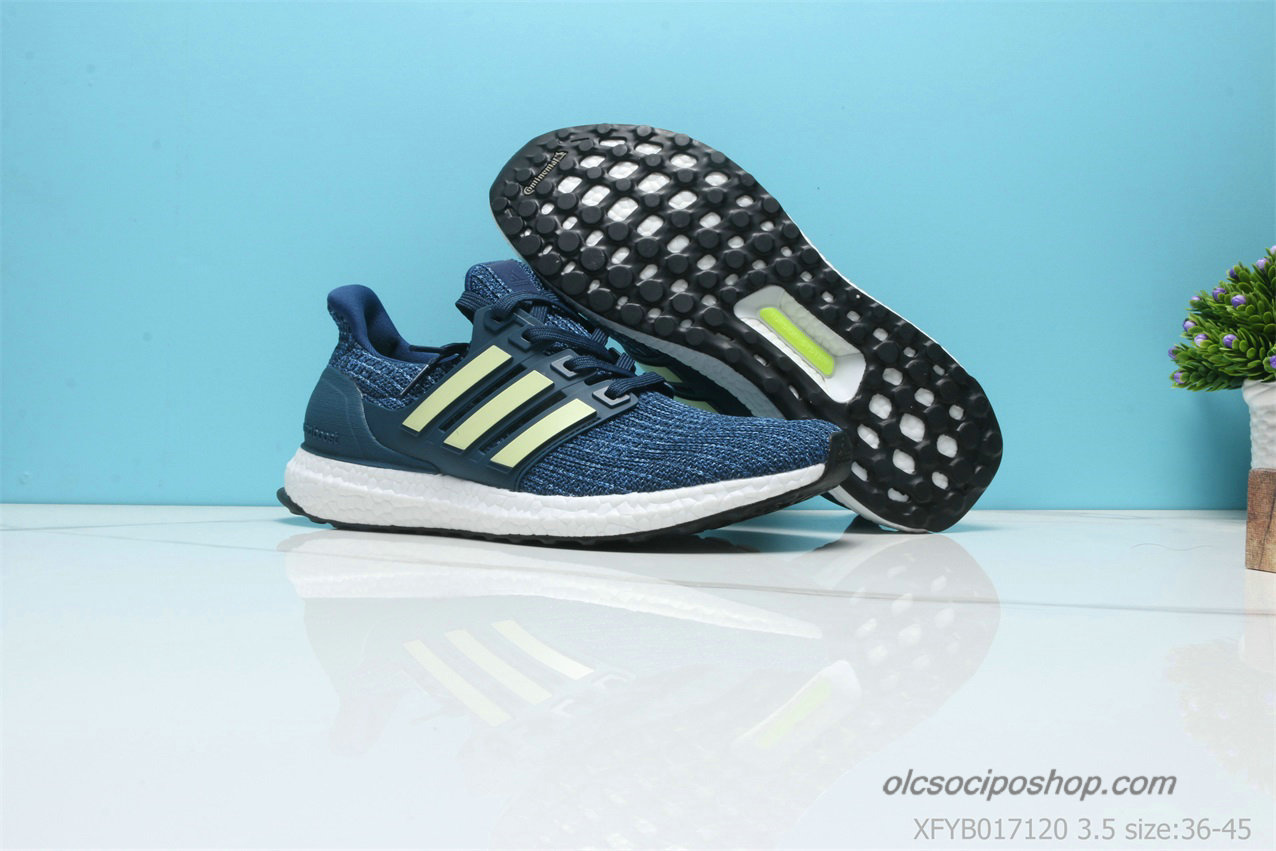 Férfi Adidas Ultra Boost 4.0 Sötétkék/Sárga/Fehér Cipők - Kattintásra bezárul
