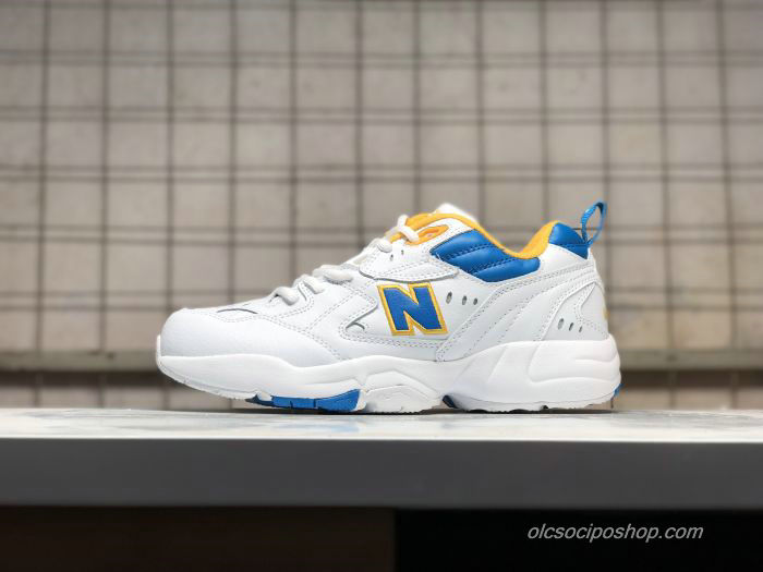 New Balance 608 Fehér/Kék/Sárga Cipők - Kattintásra bezárul