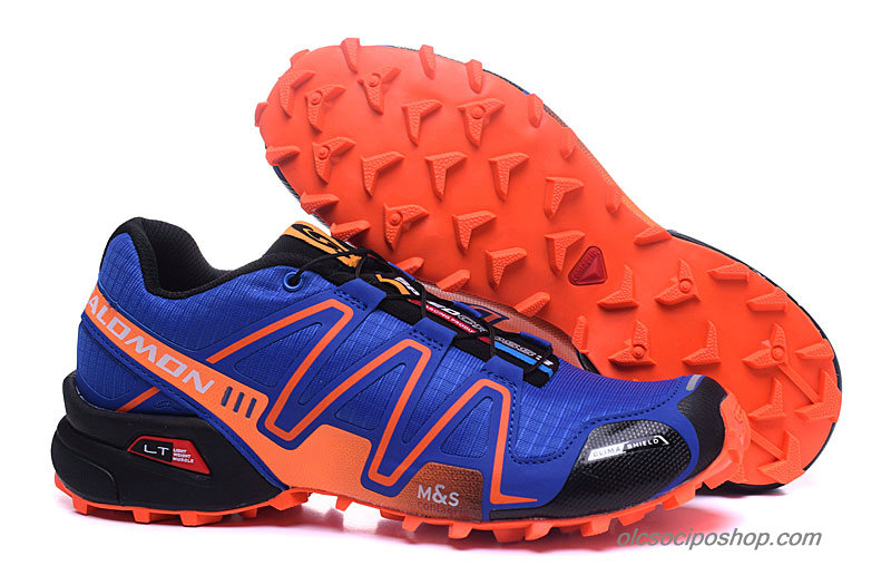Férfi Salomon Speedcross 3 Kék/Narancs/Fekete Cipők - Kattintásra bezárul