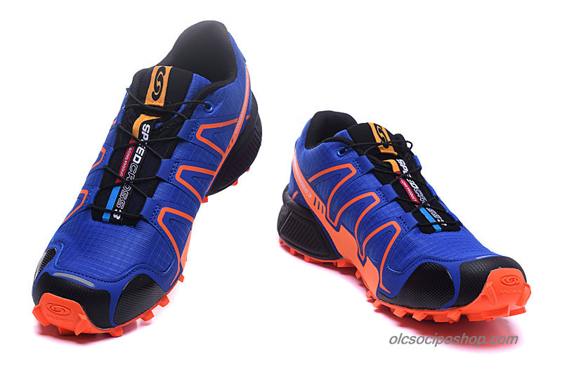 Férfi Salomon Speedcross 3 Kék/Narancs/Fekete Cipők - Kattintásra bezárul