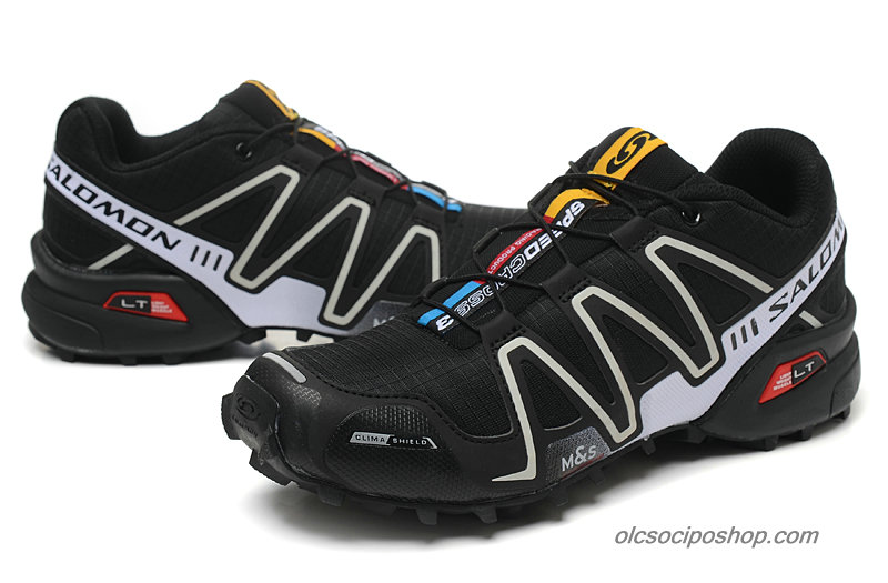 Férfi Salomon Speedcross 3 Fekete/Fehér/Szürke Cipők - Kattintásra bezárul