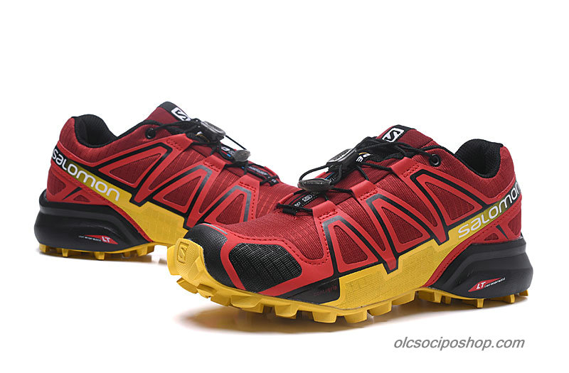 Férfi Salomon Speedcross 4 Piros/Sárga/Fekete Cipők - Kattintásra bezárul