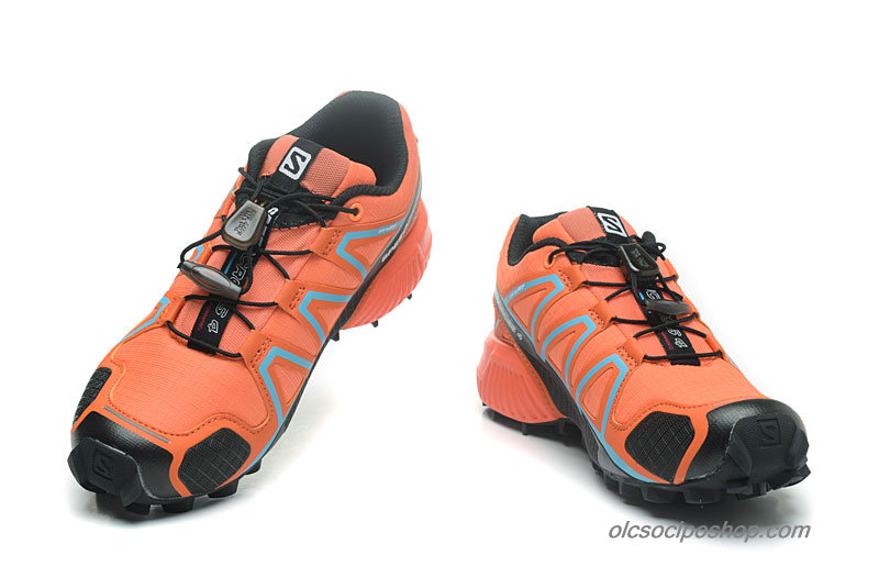 Női Salomon Speedcross 4 Narancs/Fekete/Kék Cipők - Kattintásra bezárul