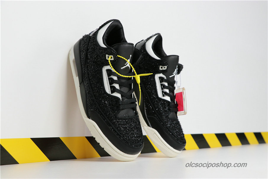Férfi Vogue x Air Jordan 3 AWOK AJ3 Fekete/Piszkosfehér Cipők (BQ31950-001) - Kattintásra bezárul