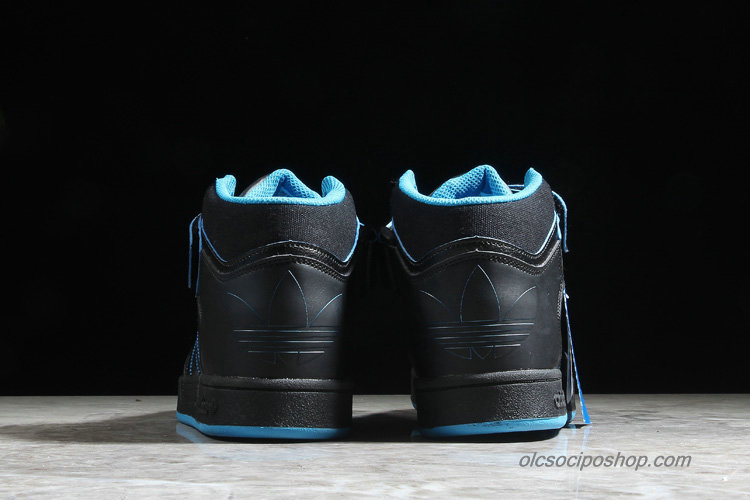 Férfi Adidas Varial Mid Fekete/Kék Cipők - Kattintásra bezárul