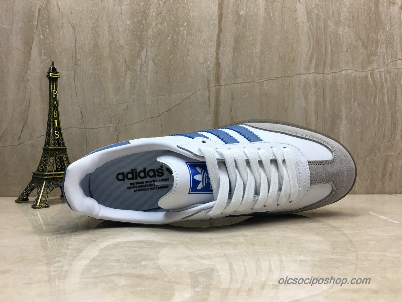 Adidas Samba OG Fehér/Kék/Szürke Cipők (B44629) - Kattintásra bezárul