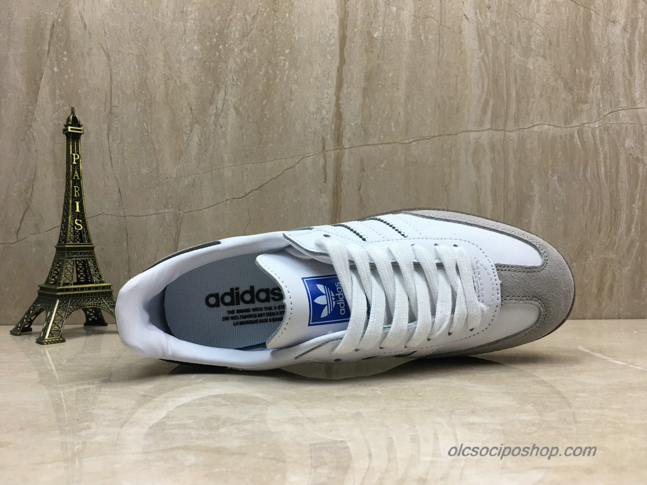 Adidas Samba OG Fehér/Szürke/Fekete Cipők (B75804) - Kattintásra bezárul