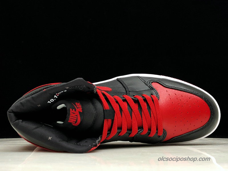 Férfi Air Jordan 1 Retro High Ban AJ1 Fekete/Piros/Fehér Cipők (432001-001) - Kattintásra bezárul