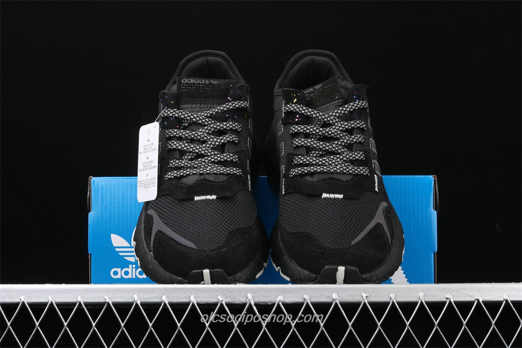 Adidas Nite Jogger 2019 Boost Fekete/Narancs Cipők (FV8027) - Kattintásra bezárul