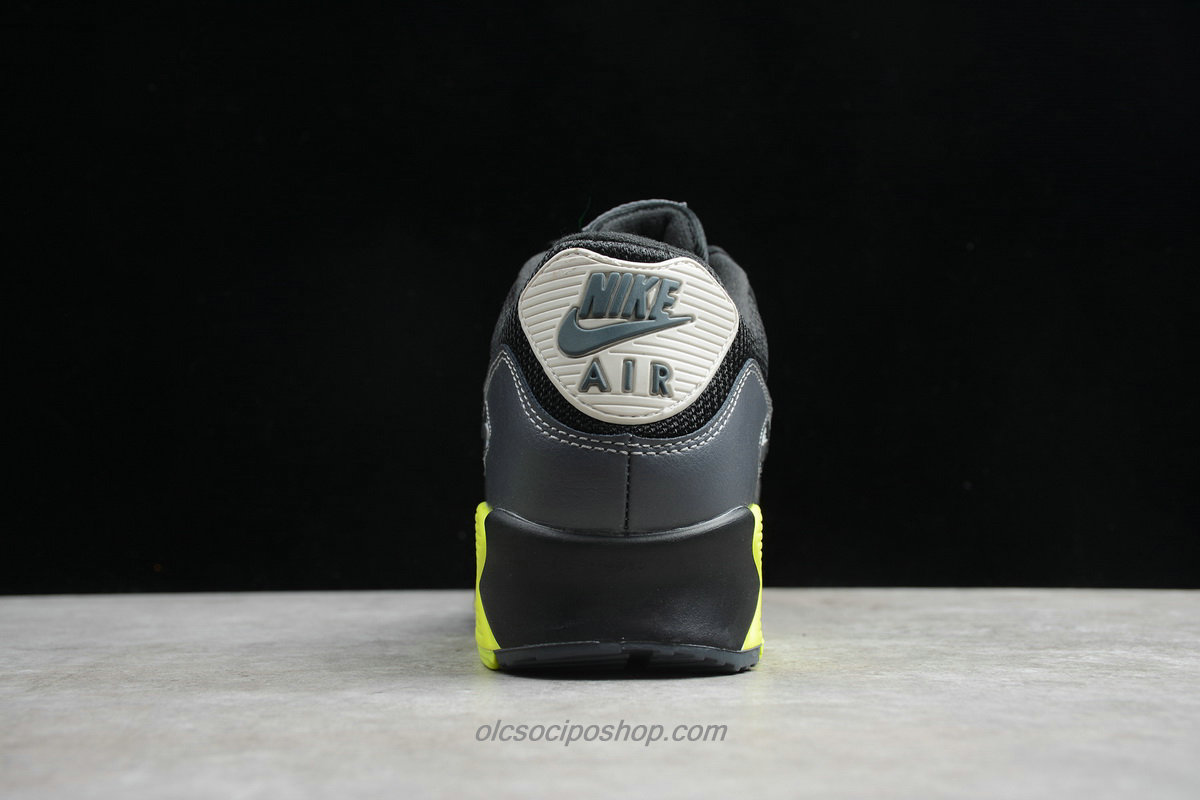 Férfi Nike Air Max 90 Essential Fekete/Zöld Cipők (AJ1285 015) - Kattintásra bezárul