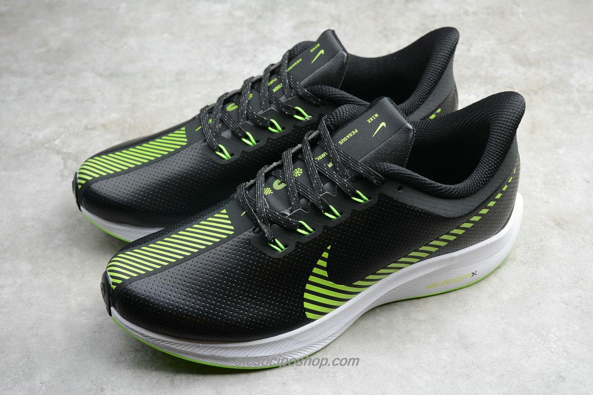 Férfi Nike Air Zoom Pegasus 35 Turbo Fekete/Zöld/Fehér Cipők (BQ3290 301) - Kattintásra bezárul