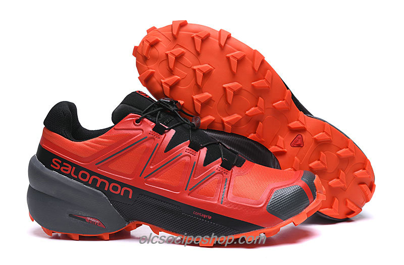 Férfi Salomon Speedcross 5 Piros/Fekete Cipők - Kattintásra bezárul