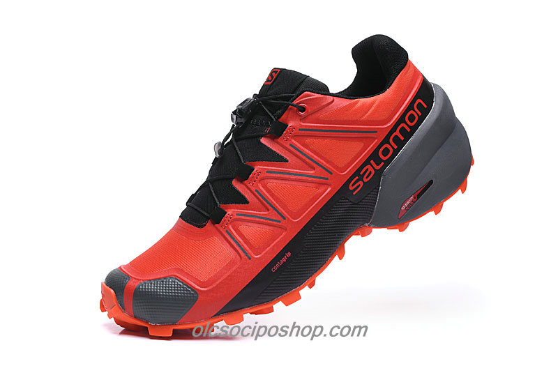 Férfi Salomon Speedcross 5 Piros/Fekete Cipők - Kattintásra bezárul