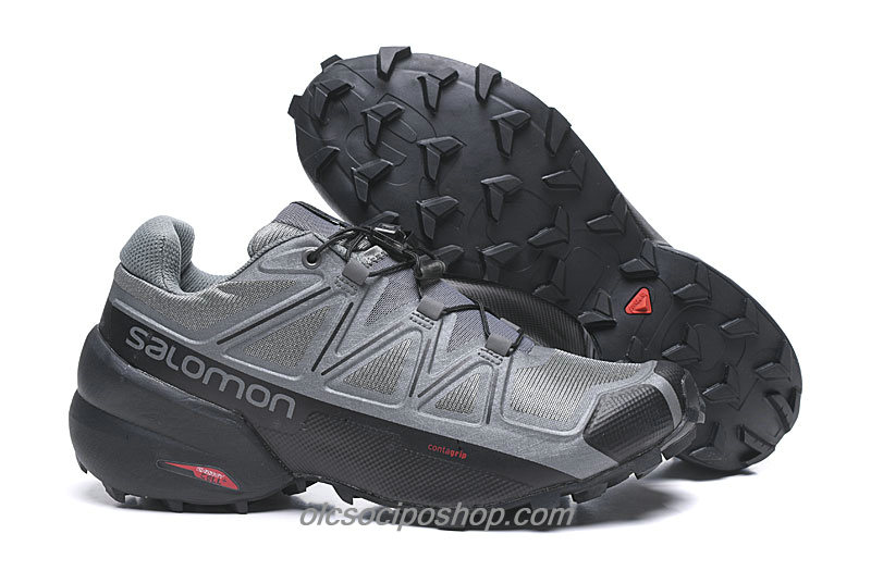 Férfi Salomon Speedcross 5 Szürke/Fekete Cipők - Kattintásra bezárul