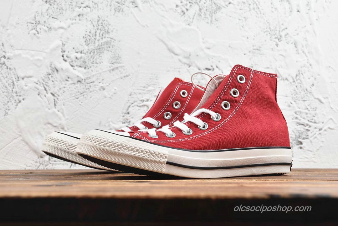 Converse All Star 100 Colors HI Piros/Fehér/Fekete Cipők (H686EA) - Kattintásra bezárul