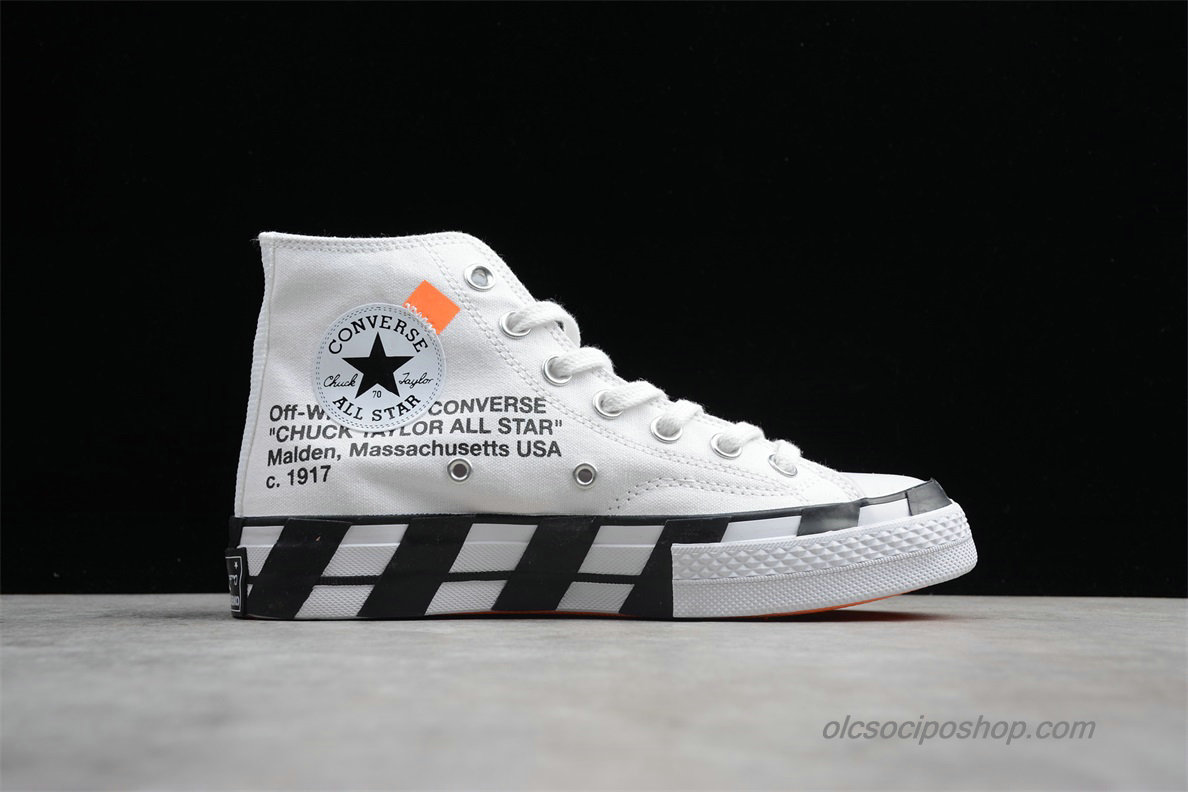 Converse Chuck Taylor All Star 70 HI Fehér/Fekete Cipők (163892C) - Kattintásra bezárul