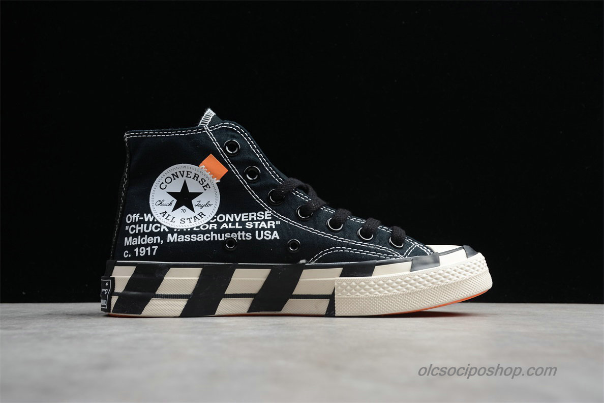 Converse Chuck Taylor All Star 70 HI Fekete/Piszkosfehér Cipők (163893C) - Kattintásra bezárul