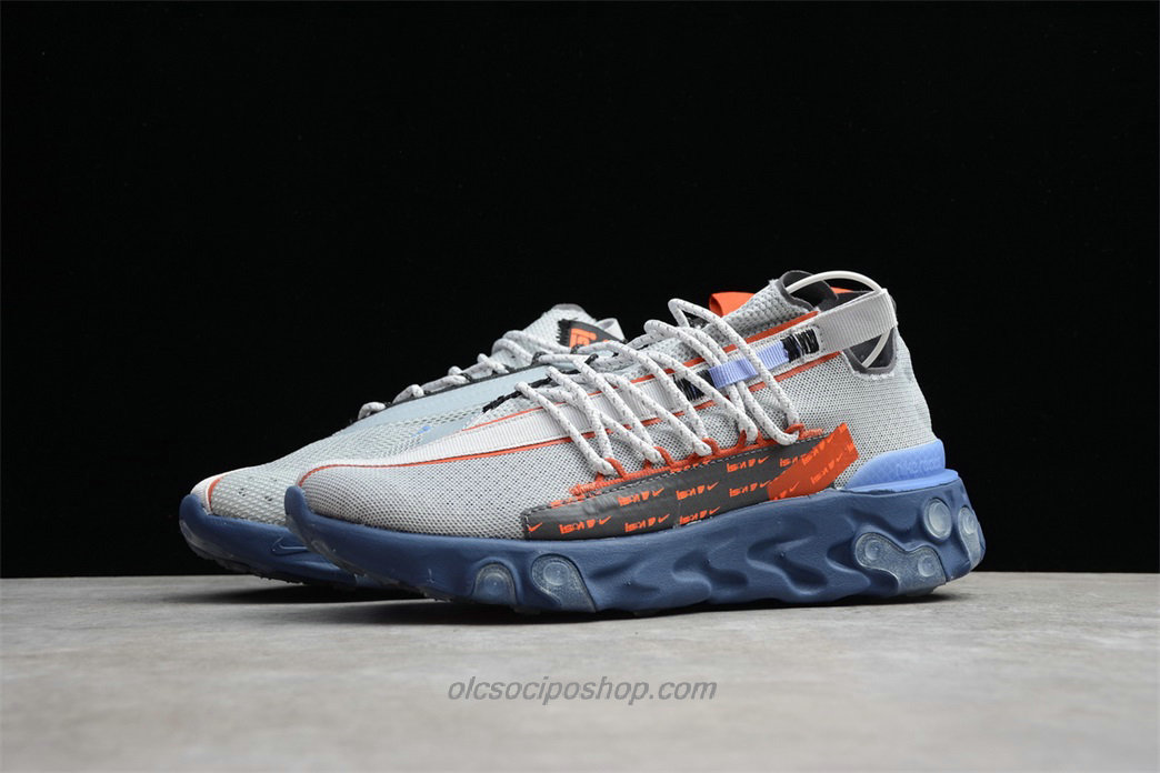 Nike React WR ISPA Világos szürke/Kék/Narancs Cipők (CT2692 001) - Kattintásra bezárul