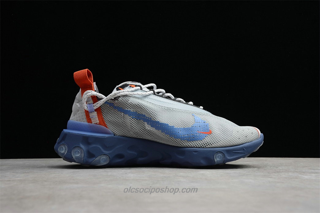 Nike React WR ISPA Világos szürke/Kék/Narancs Cipők (CT2692 001) - Kattintásra bezárul