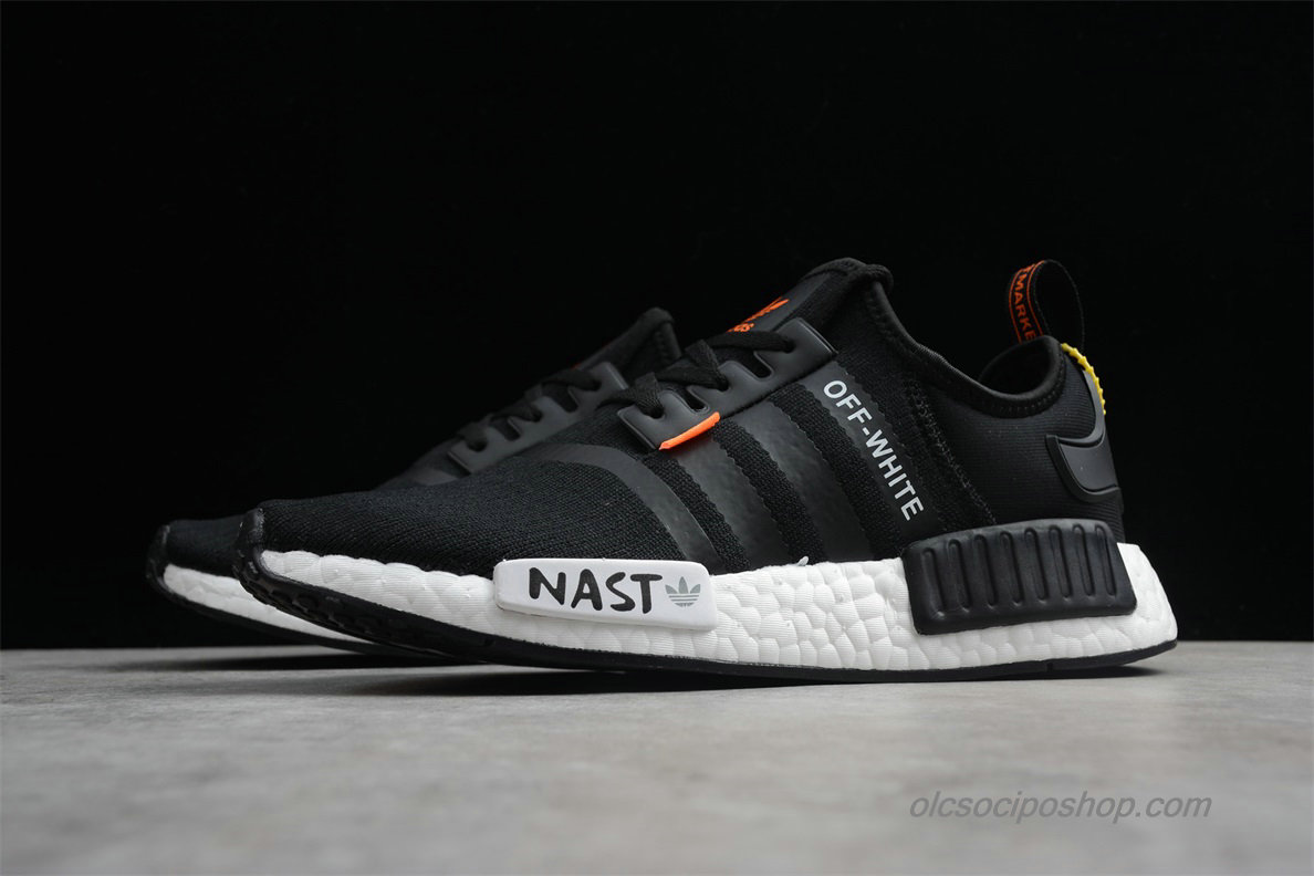 NAST Off-White x Adidas NMD Fekete/Fehér Cipők (DA8865) - Kattintásra bezárul