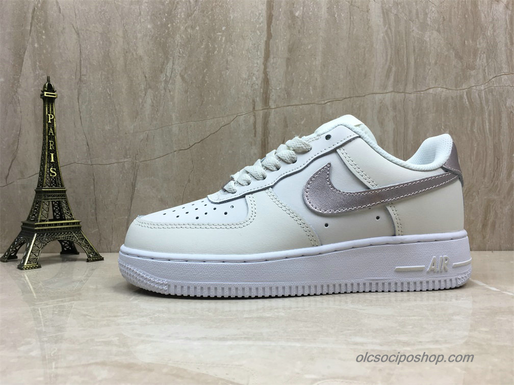 Női Nike Air Force 1 Low Fehér/Ezüst Cipők (314219-021) - Kattintásra bezárul