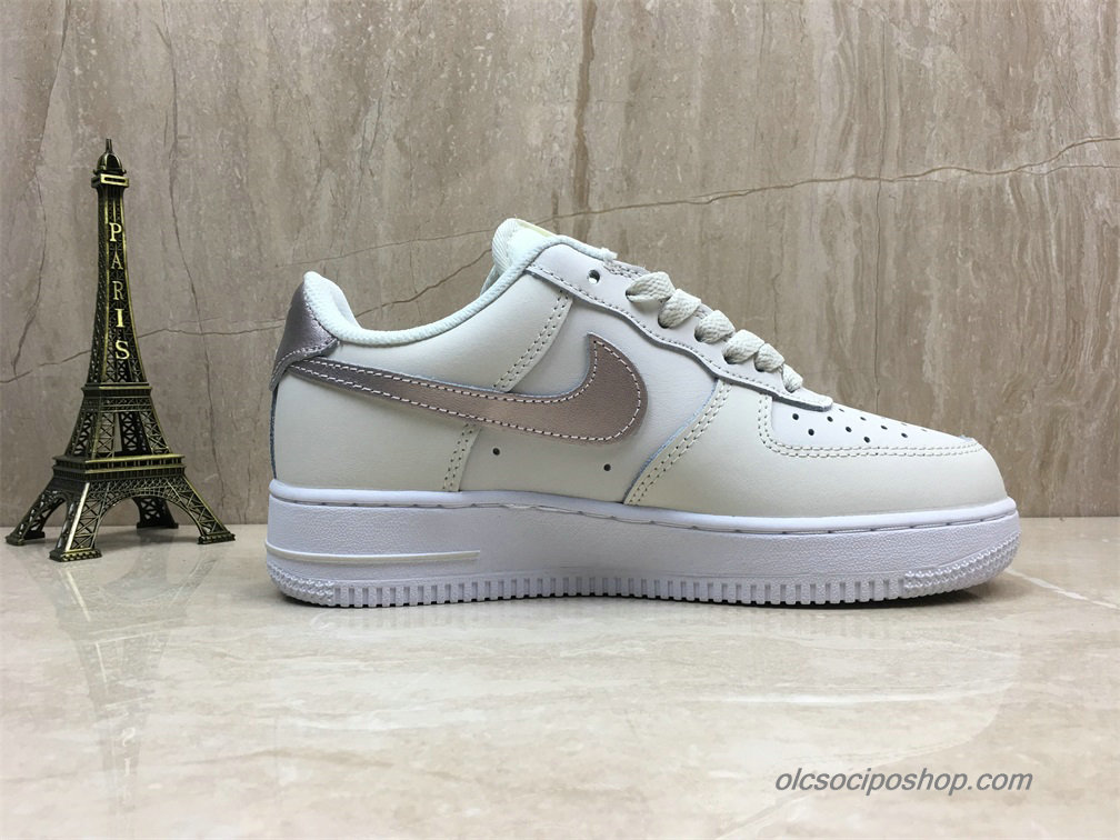 Női Nike Air Force 1 Low Fehér/Ezüst Cipők (314219-021) - Kattintásra bezárul
