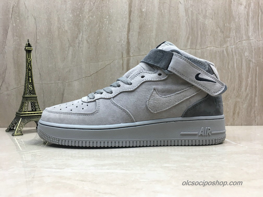Nike Air Force 1 Mid Suede Szürke Cipők (807618-200) - Kattintásra bezárul