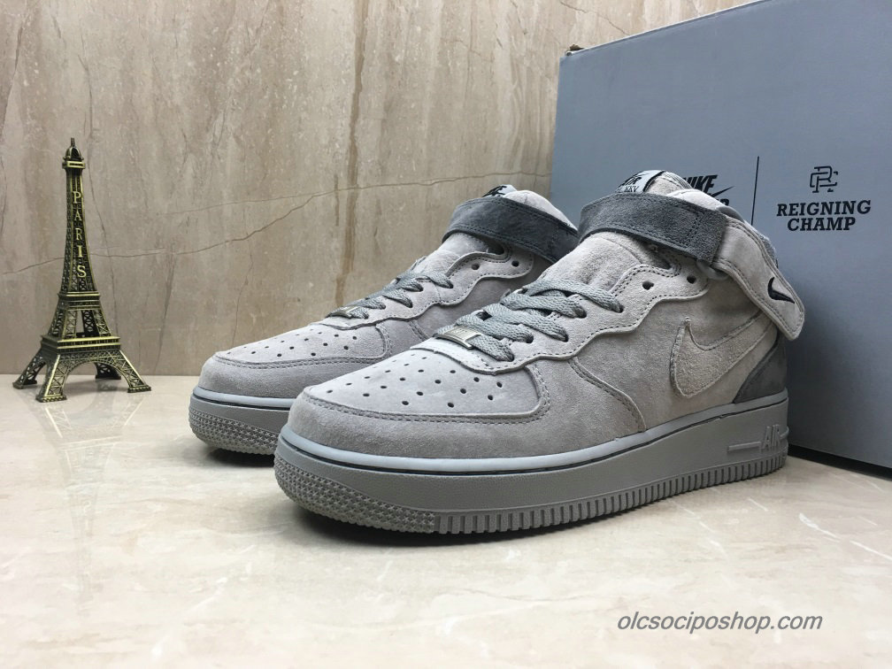 Nike Air Force 1 Mid Suede Szürke Cipők (807618-200) - Kattintásra bezárul