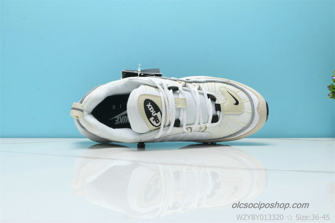 Férfi Nike Air Max 98 Fehér/Khaki/Fekete Cipők (AH6799-102) - Kattintásra bezárul