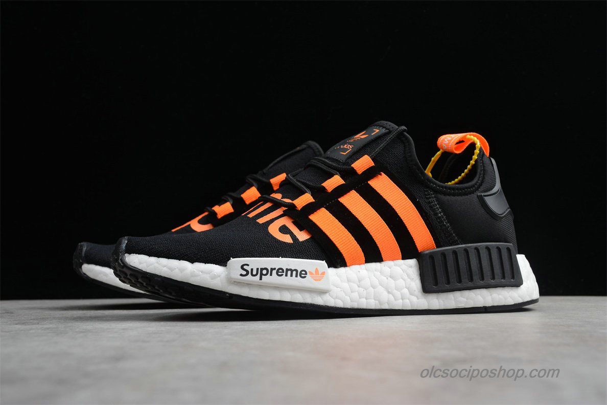 Supreme x Adidas NMD R1 Fekete/Narancs/Fehér Cipők (DA8867) - Kattintásra bezárul