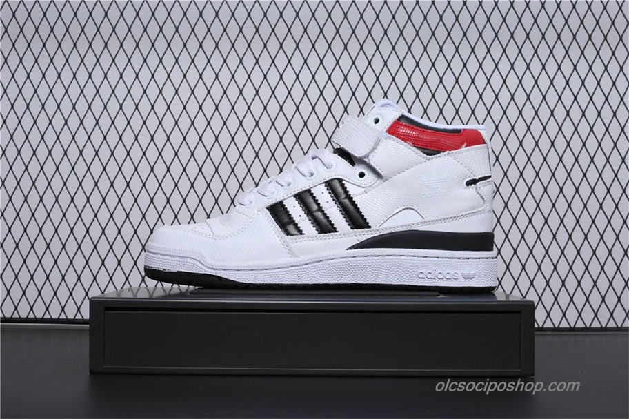 Adidas Forum Mid Fehér/Fekete/Piros Cipők (BY4375)