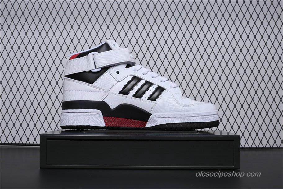 Adidas Forum Mid Fehér/Fekete/Piros Cipők (BY4375)