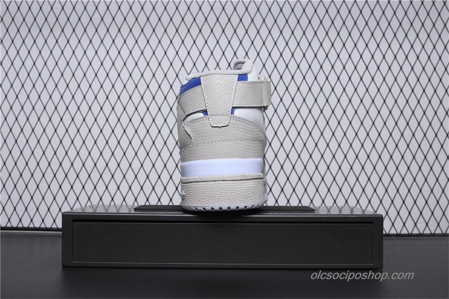 Adidas Forum Mid Szürke/Fehér/Kék Cipők (BY4376)