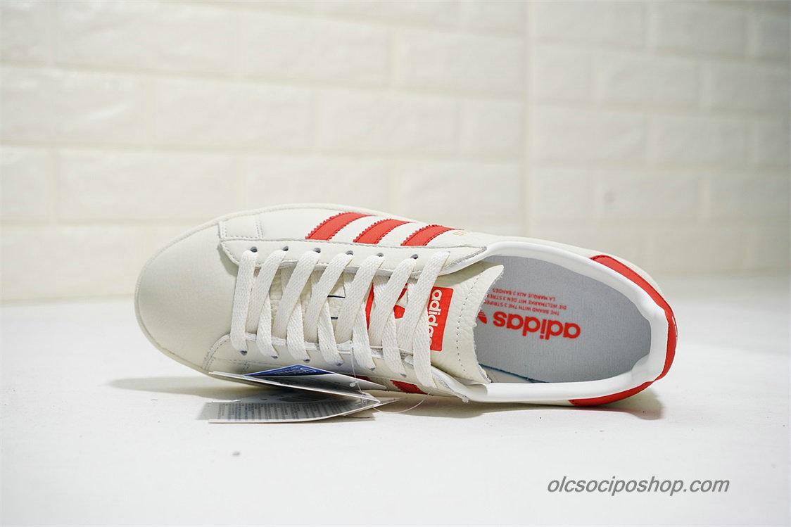 Adidas Campus 80S Leather Piszkosfehér/Piros Cipők (CQ2069)