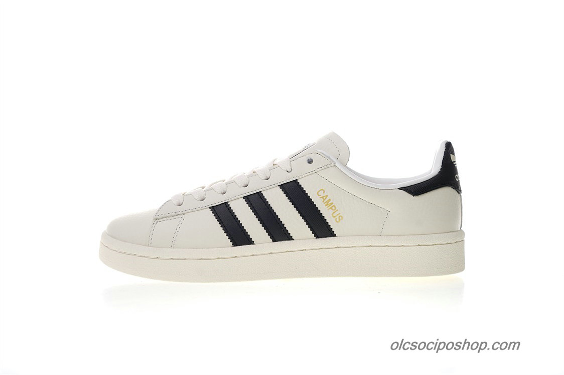 Adidas Campus 80S Leather Piszkosfehér/Fekete Cipők (CQ2070)