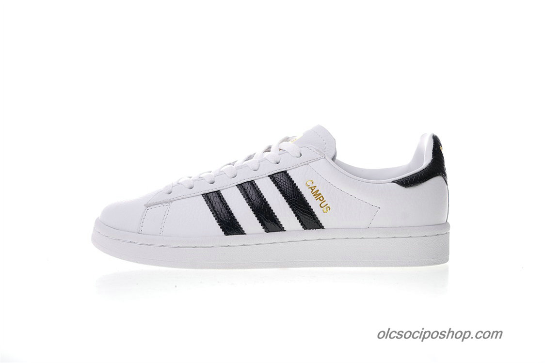 Adidas Campus 80S Leather Fehér/Fekete/Arany Cipők (CQ20734)