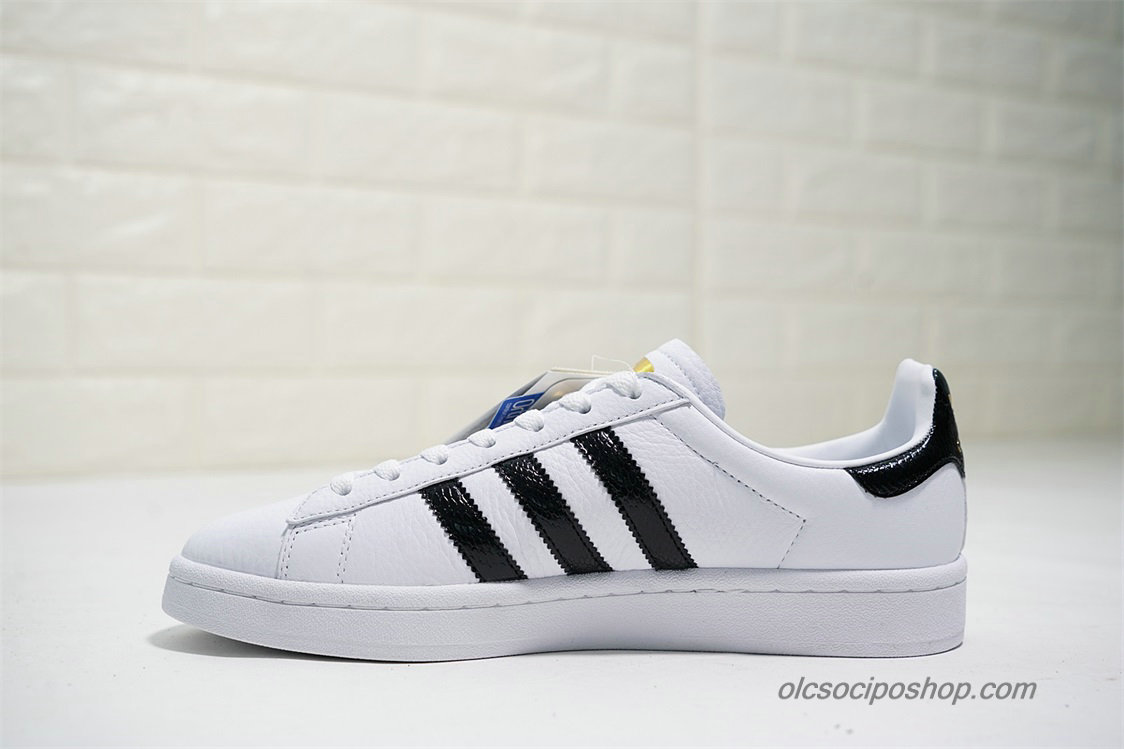 Adidas Campus 80S Leather Fehér/Fekete/Arany Cipők (CQ20734)