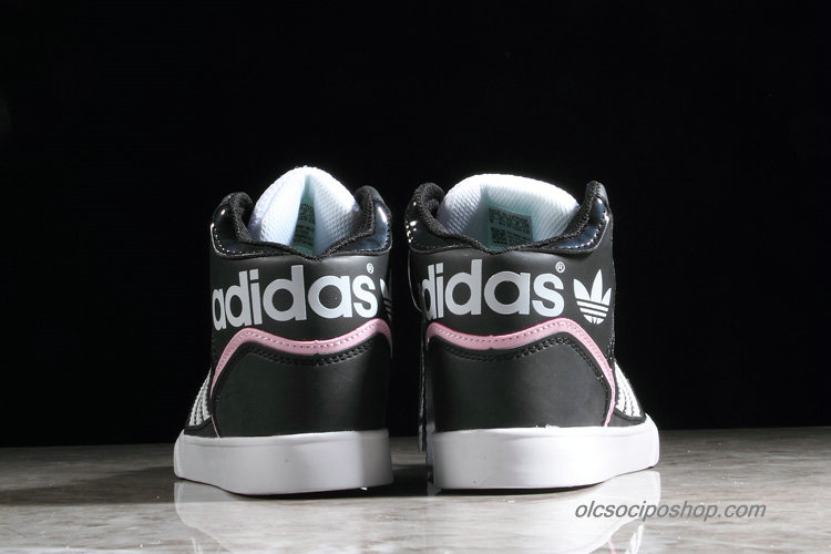 Női Adidas Extaball Fekete/Fehér/Rózsaszín Cipők (S75002)