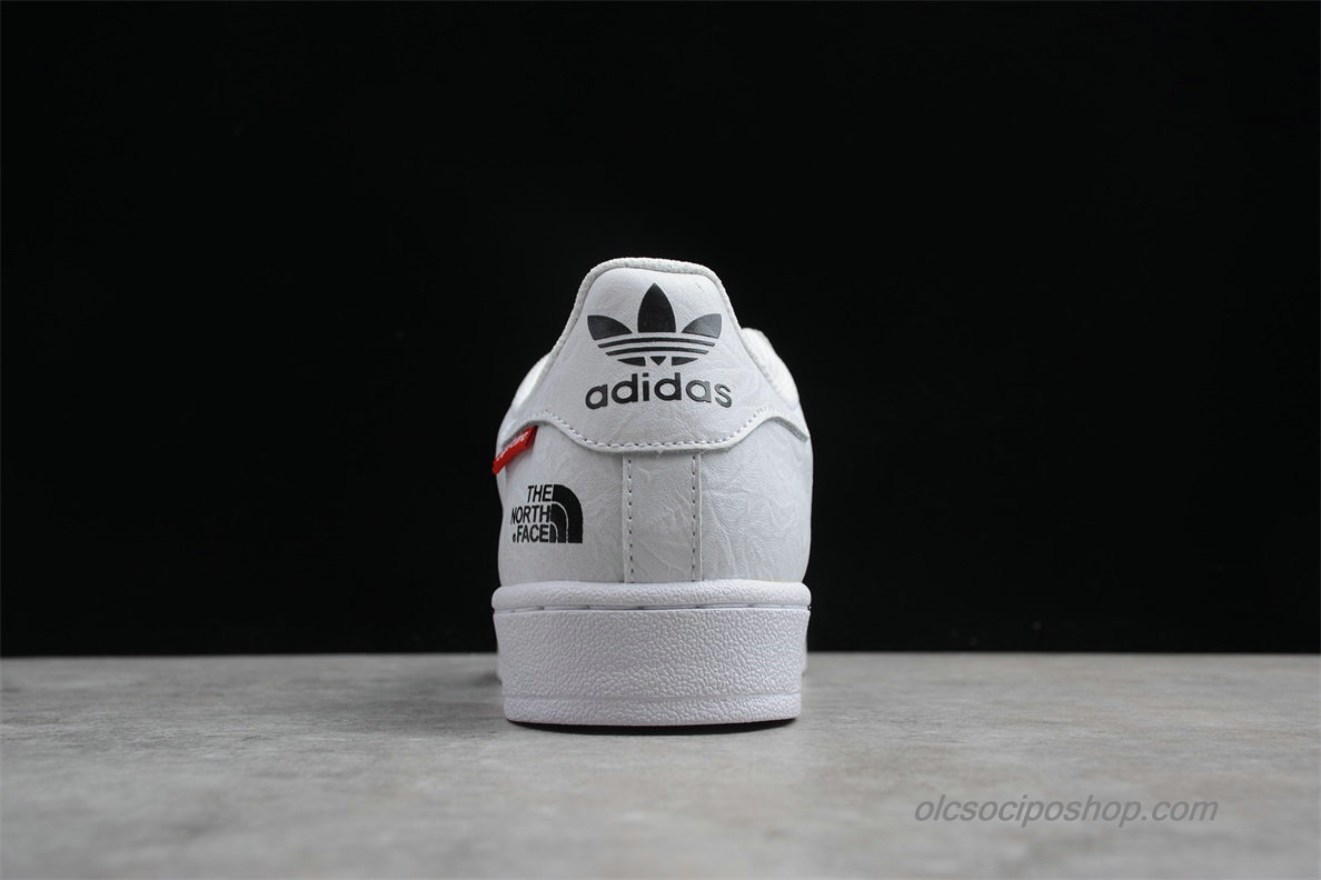 Supreme x TNF Adidas Superstar 80s Fehér/Fekete Cipők (BB5335)