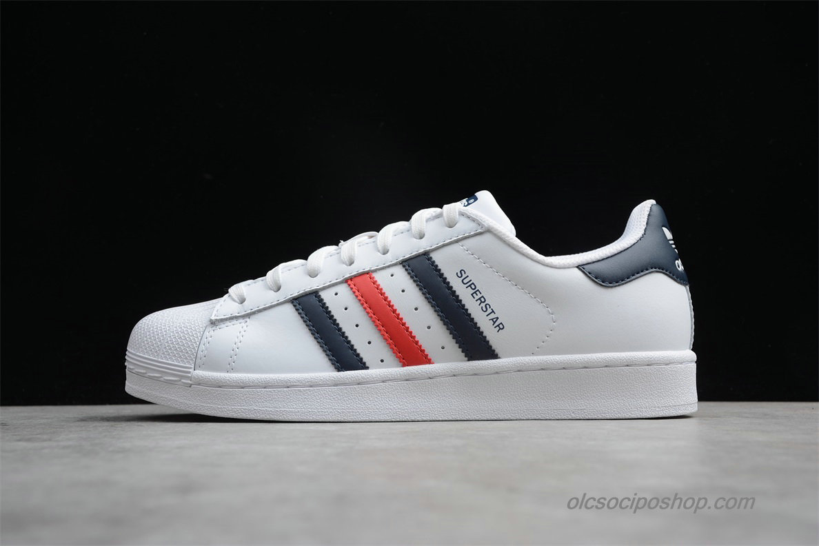 Adidas Superstar 80s Fehér/Fekete/Piros Cipők (S79208)