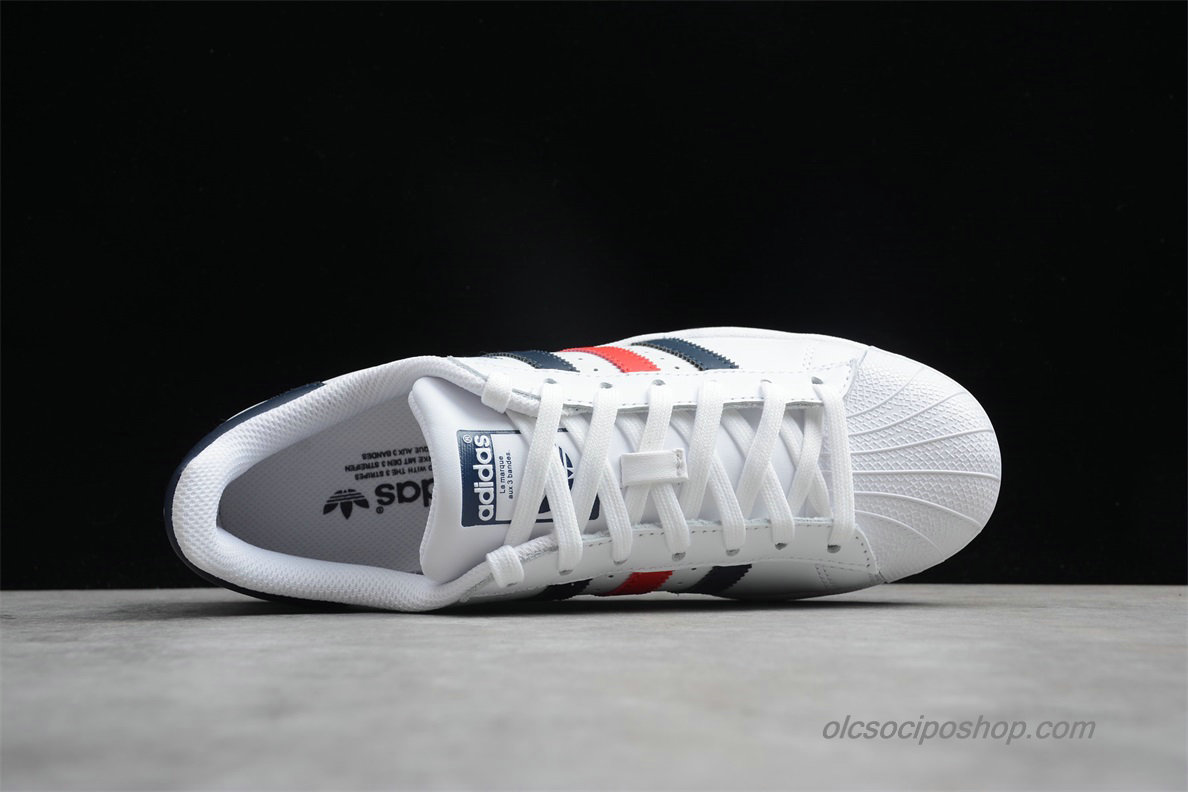 Adidas Superstar 80s Fehér/Fekete/Piros Cipők (S79208)