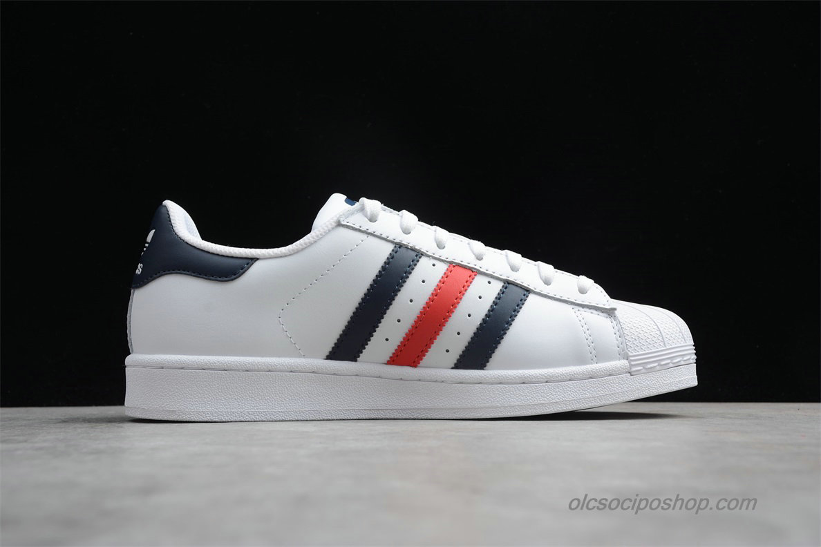 Adidas Superstar 80s Fehér/Fekete/Piros Cipők (S79208)