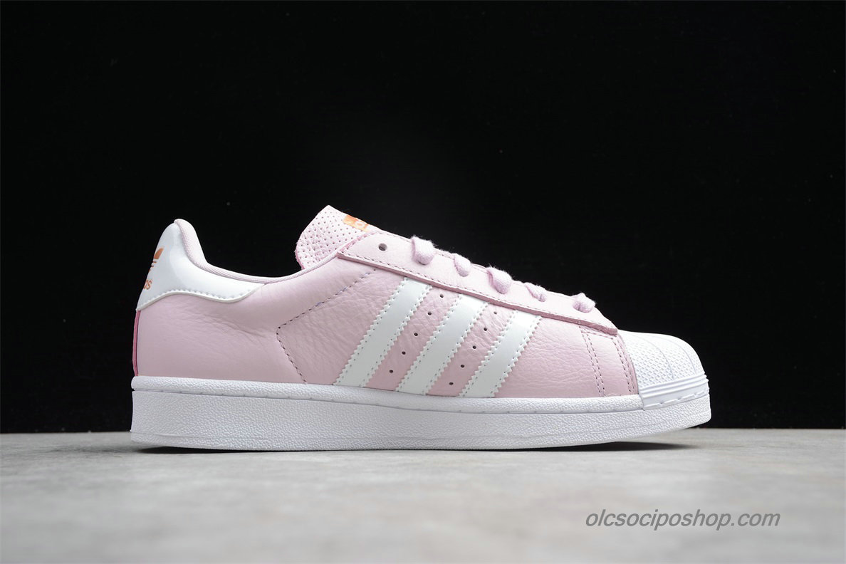 Női Adidas Superstar Fehér/Rózsaszín/Arany Cipők (AC7077)