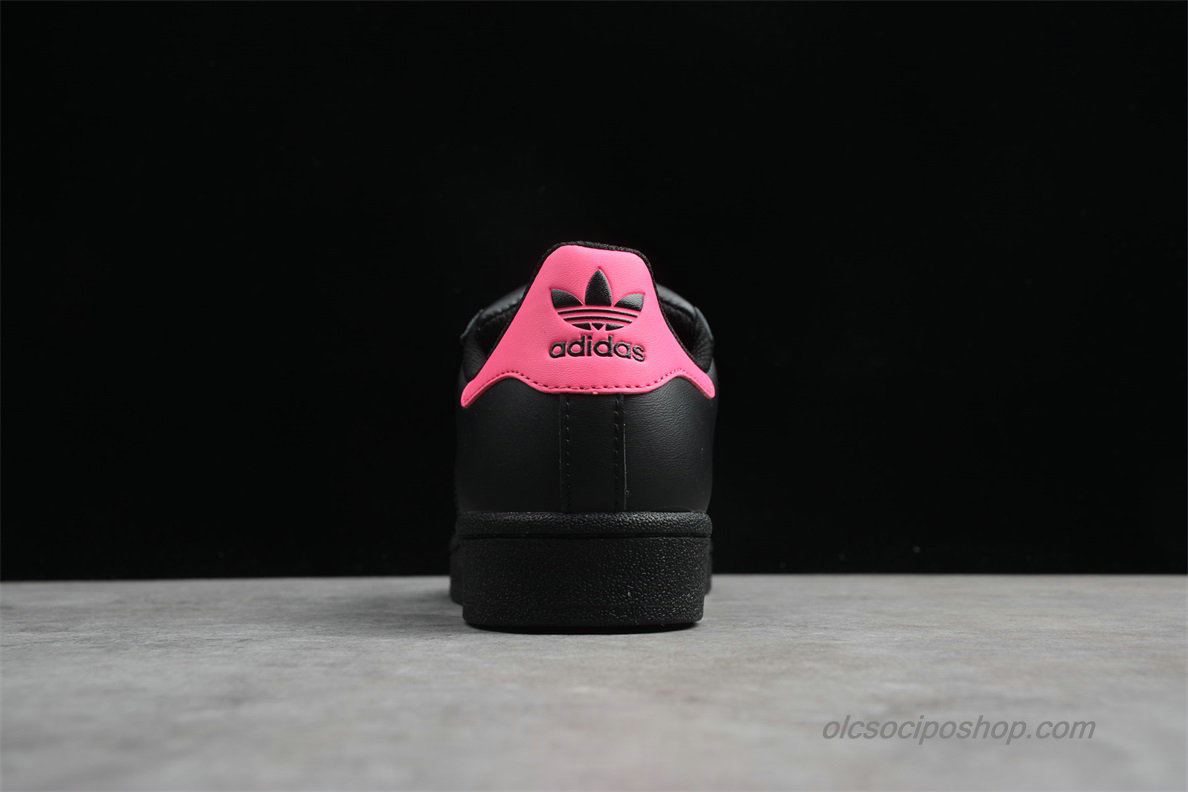 Női Adidas Superstar Fekete/Rózsaszín/Arany Cipők (AF5666)