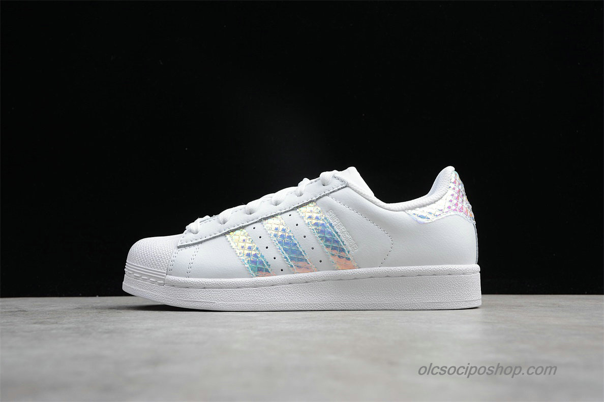 Női Adidas Superstar Fehér irizáló Cipők (CG3596)
